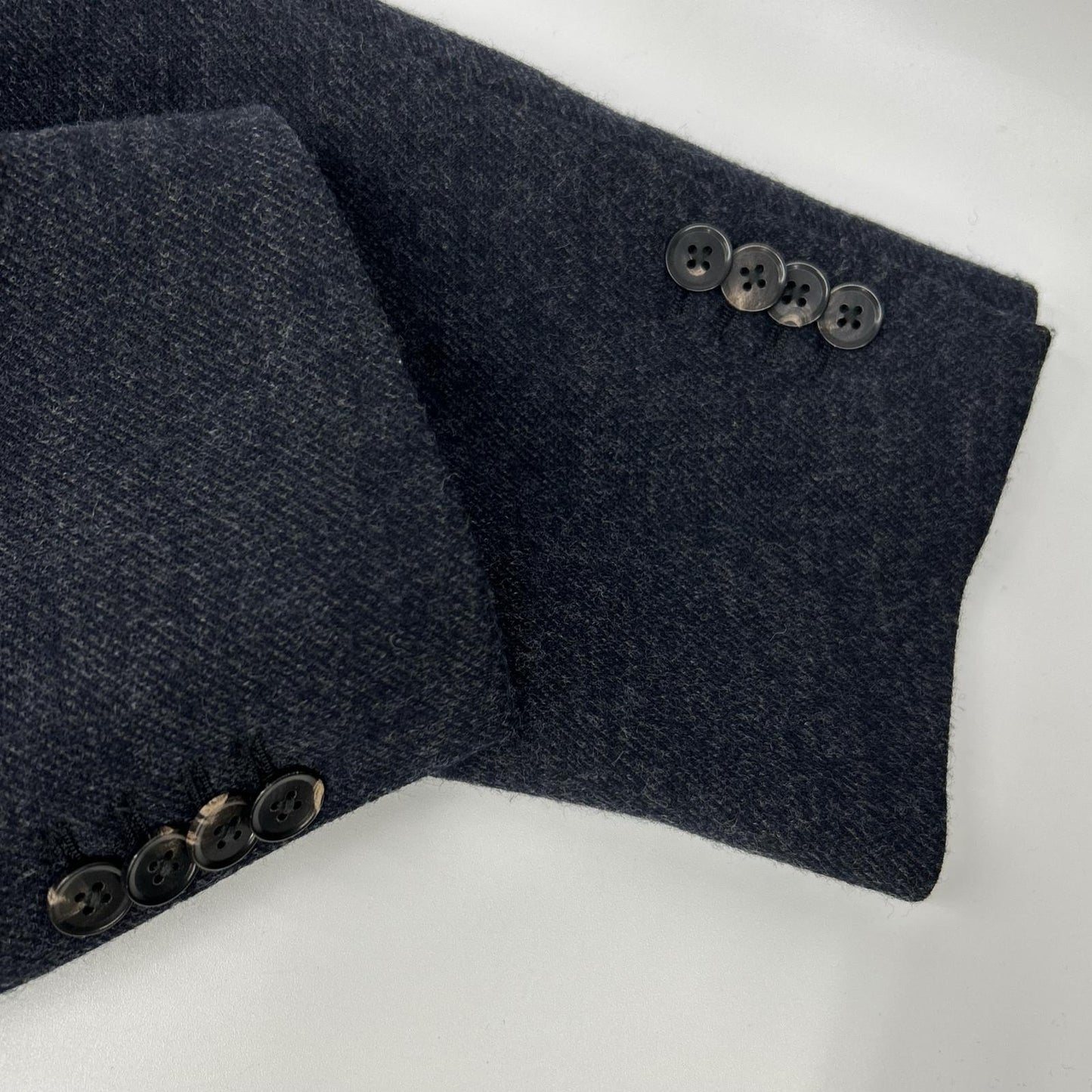 UNIVERSAL LANGUAGE Universal Language 506155 Navy Wool Double-Breasted Coat Coat