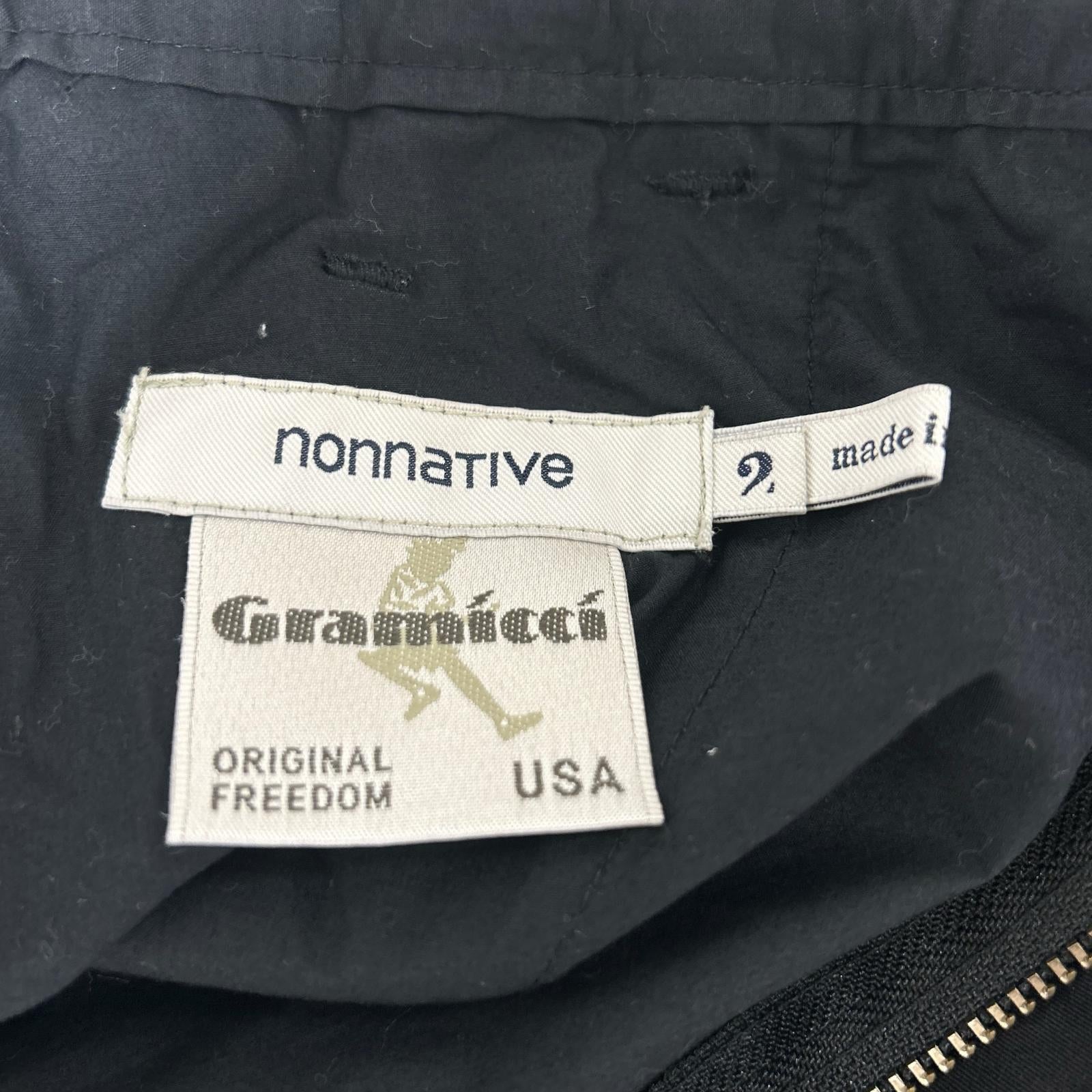 nonnative ノンネイティブ 【×GRAMICCI】NN-P4352 23AW ブラック WALKER EASY PANTS POLY TWILL STRETCH SOLOTEX イージーパンツ ボトムス