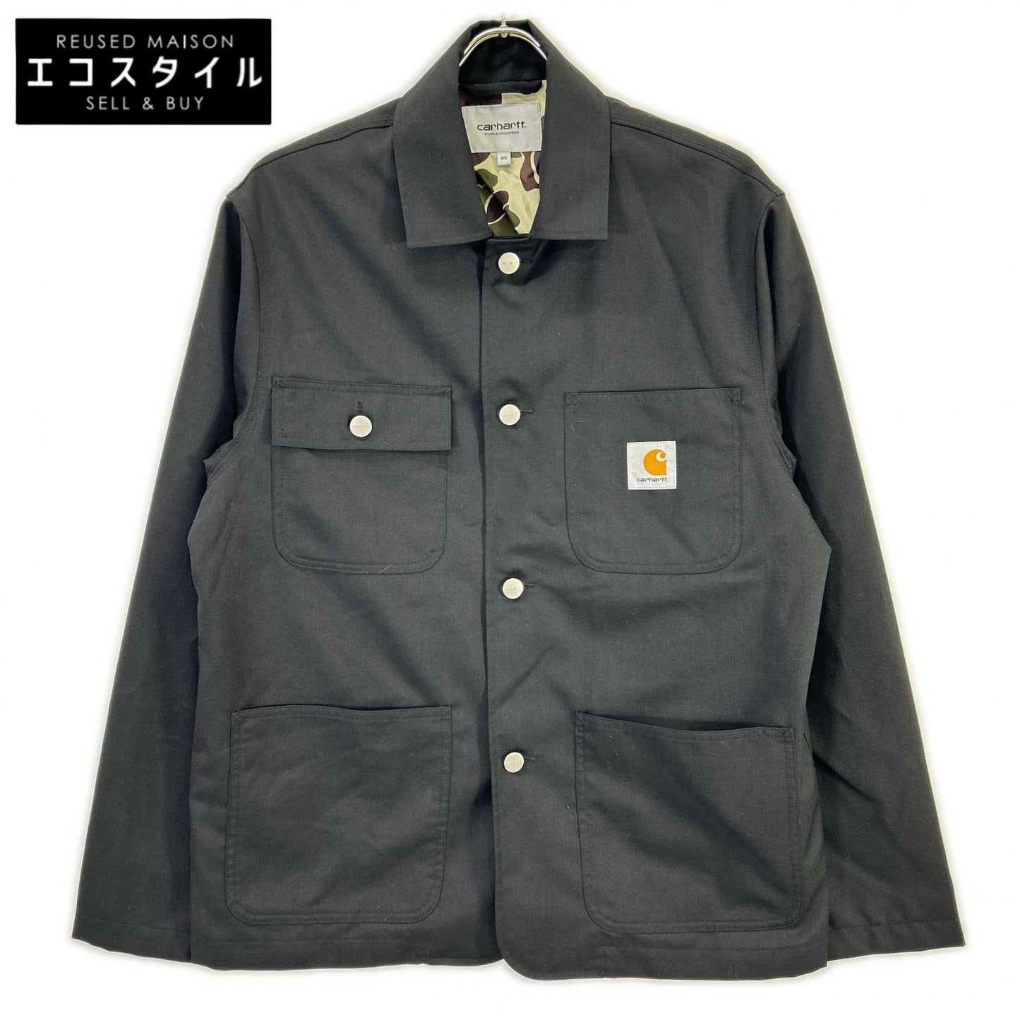 carhartt カーハート I034437 ブラック 裏地カモフラ SEATON BLAZER/シートンブレザー ジャケット