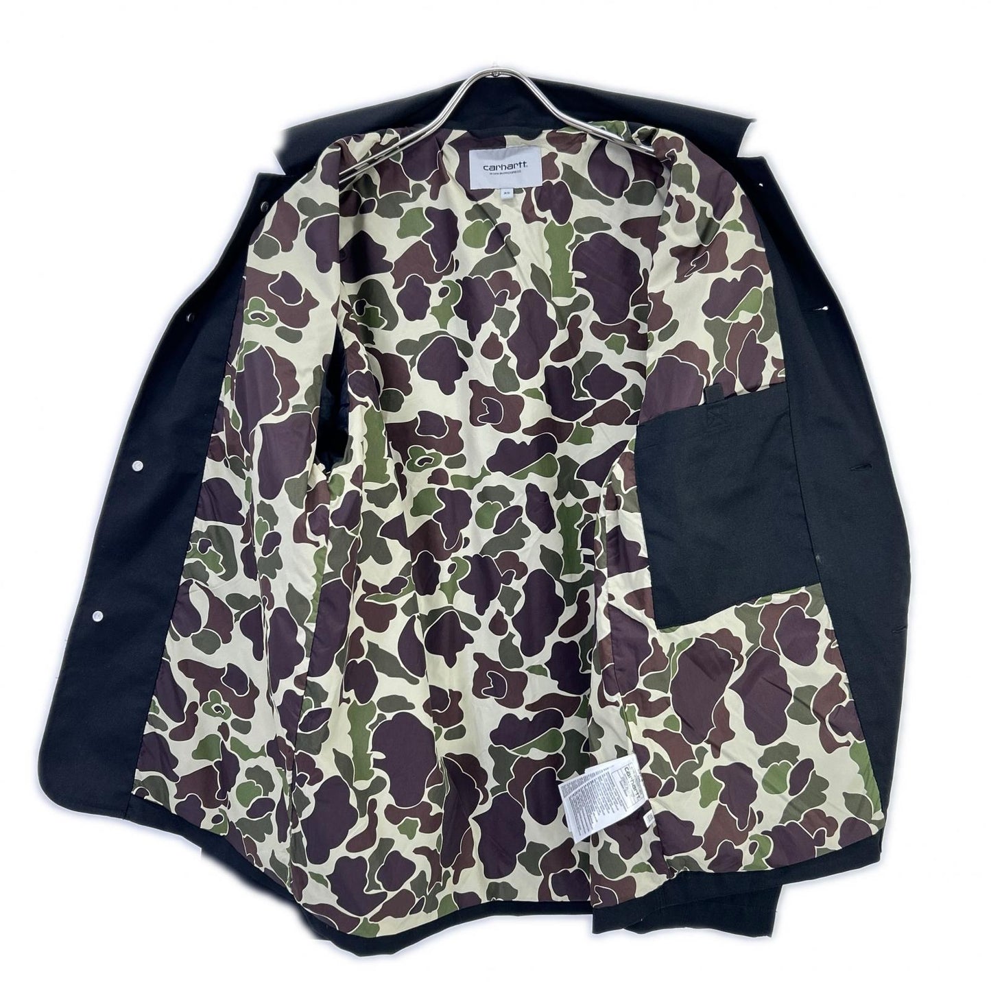 carhartt カーハート I034437 ブラック 裏地カモフラ SEATON BLAZER/シートンブレザー ジャケット