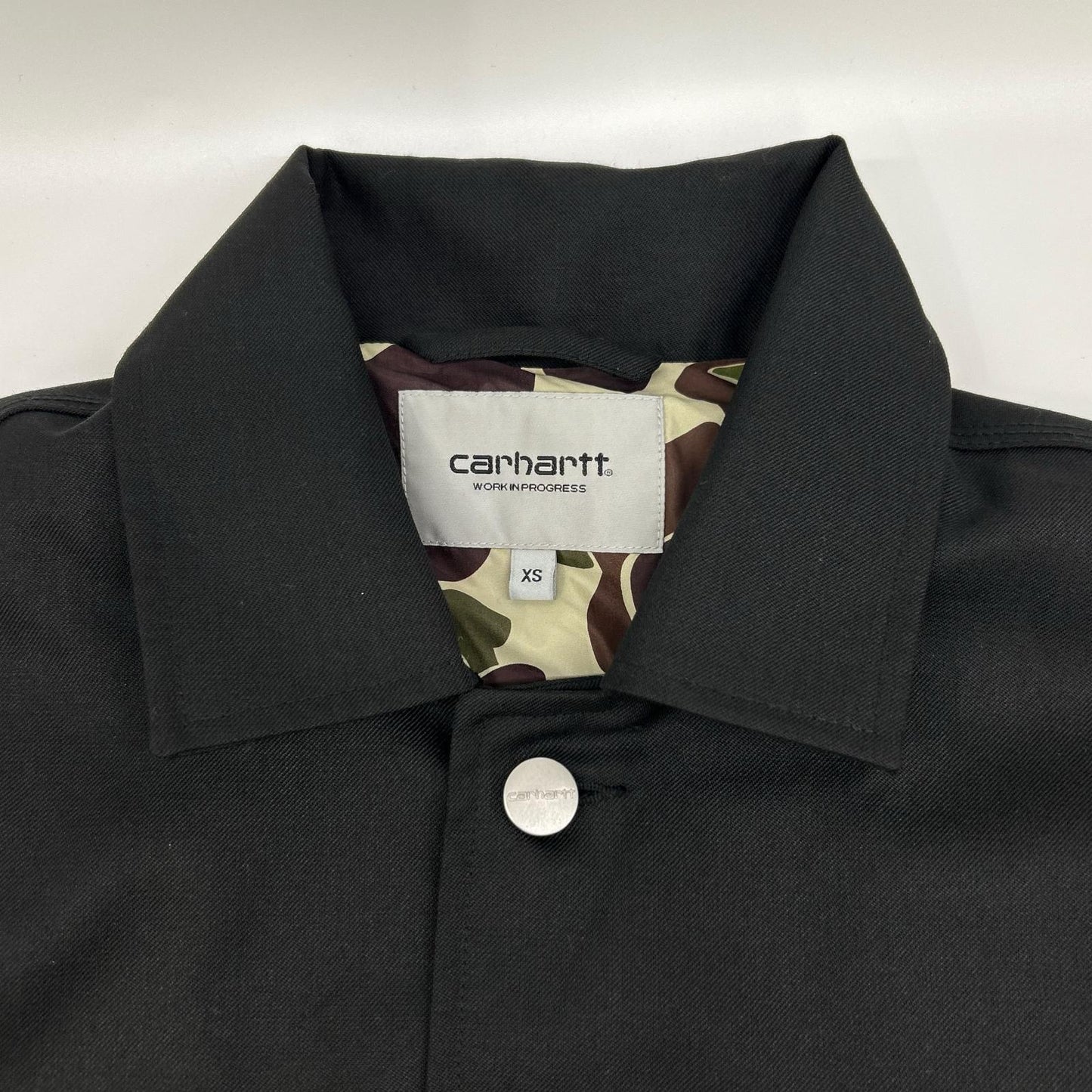 carhartt カーハート I034437 ブラック 裏地カモフラ SEATON BLAZER/シートンブレザー ジャケット