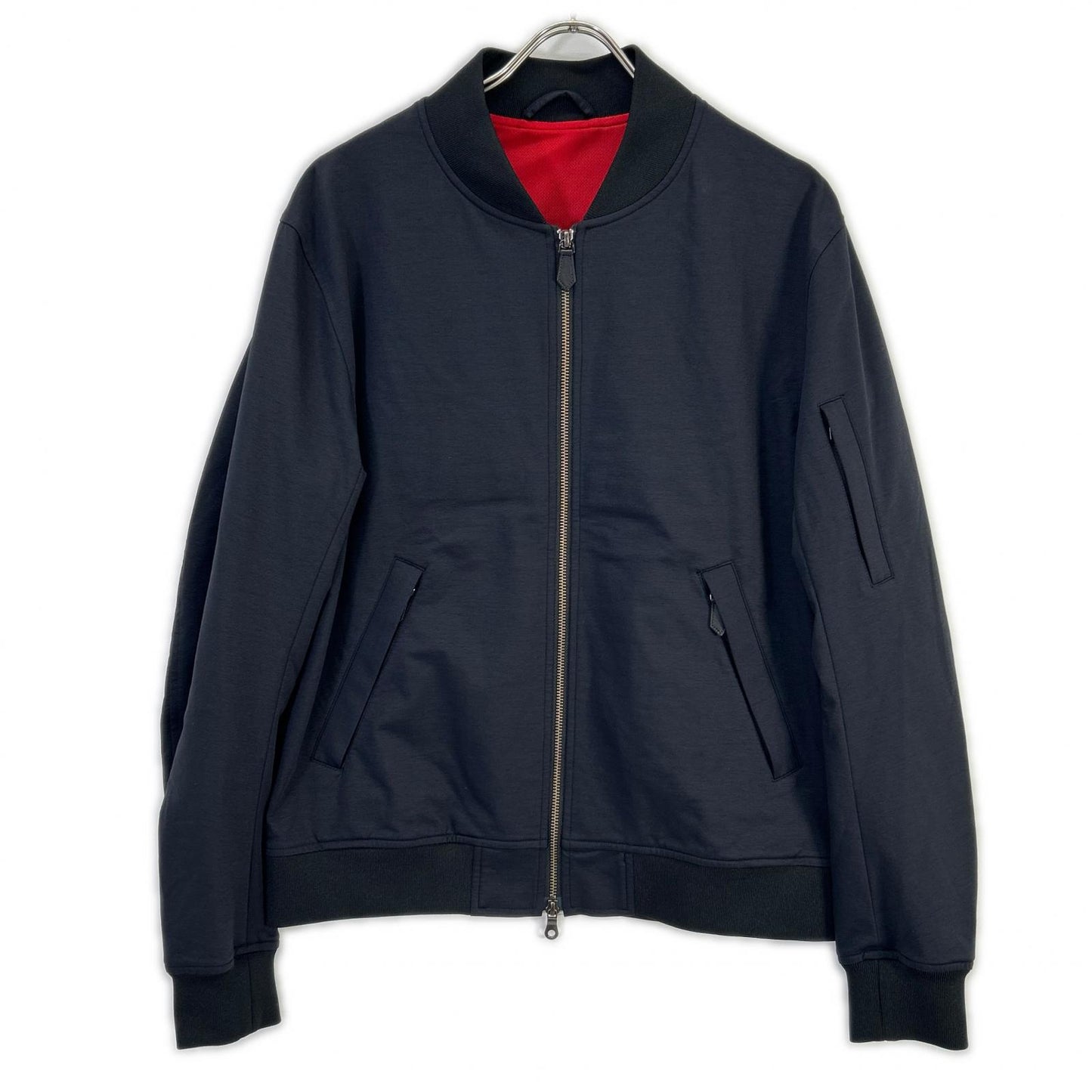 MAUVE モーヴ BZ-005PR ミリタリーグレー Duplex Cotton Jersey トラベル MA-1 ジャケット