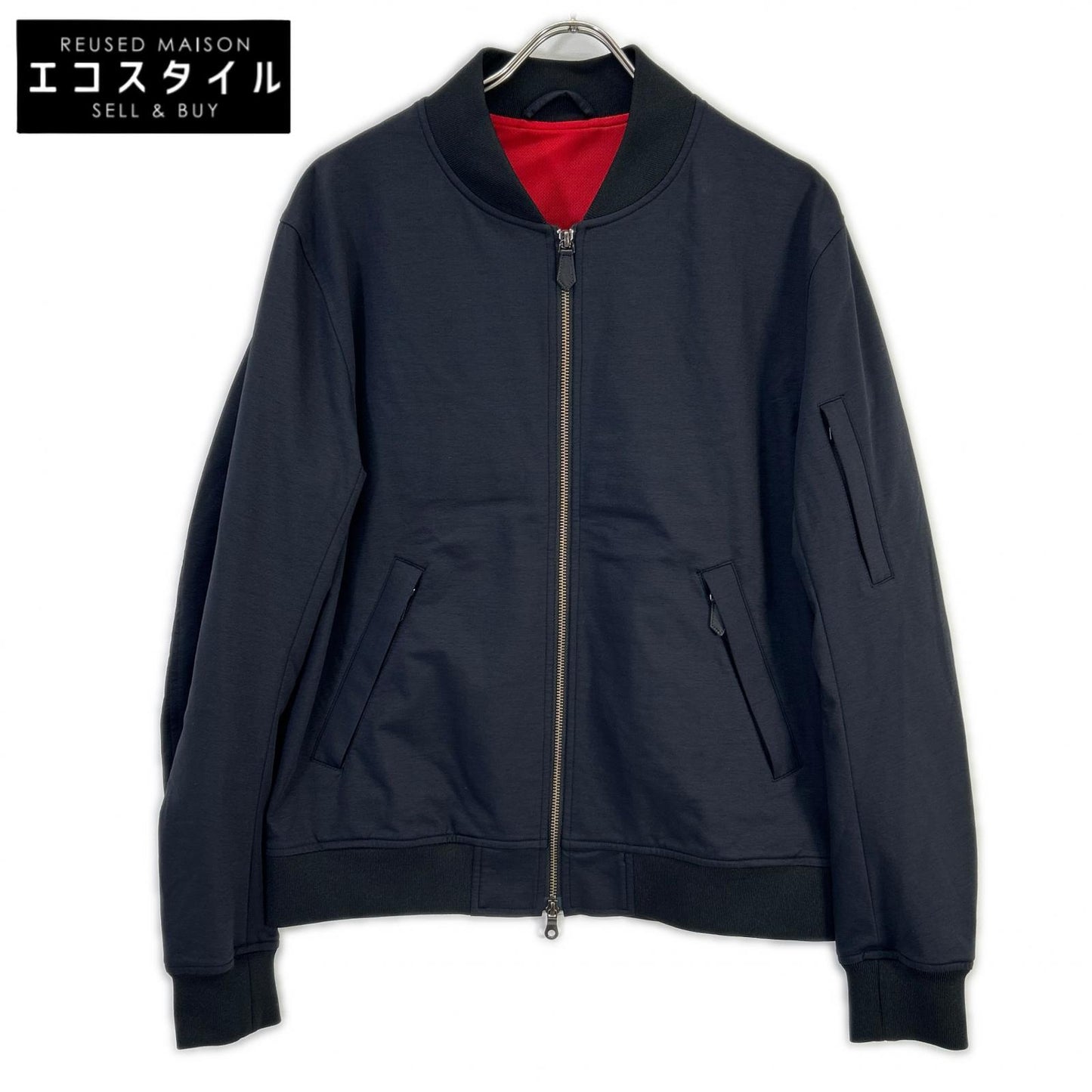 MAUVE モーヴ BZ-005PR ミリタリーグレー Duplex Cotton Jersey トラベル MA-1 ジャケット