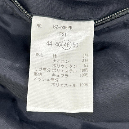 MAUVE モーヴ BZ-005PR ミリタリーグレー Duplex Cotton Jersey トラベル MA-1 ジャケット