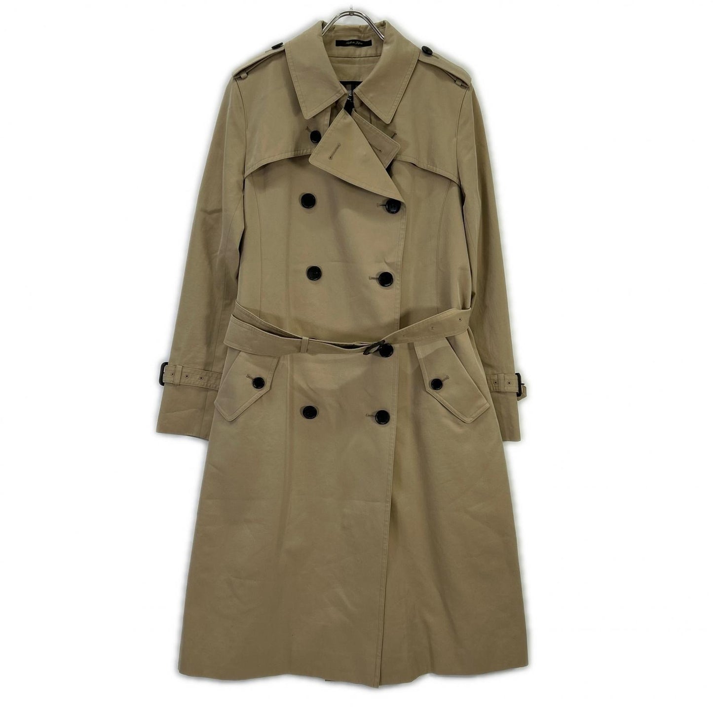 SANYO SANYO beige checked lining 100 Year Coat trench coat with liner coat
