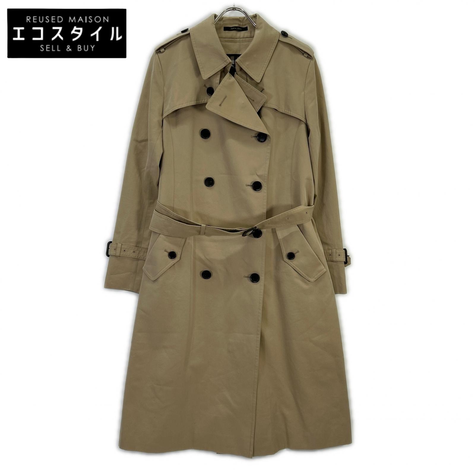 SANYO SANYO beige checked lining 100 Year Coat trench coat with liner coat