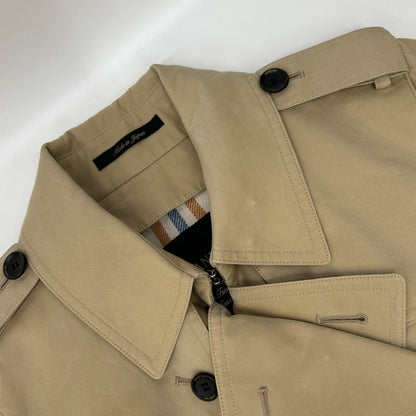 SANYO SANYO beige checked lining 100 Year Coat trench coat with liner coat
