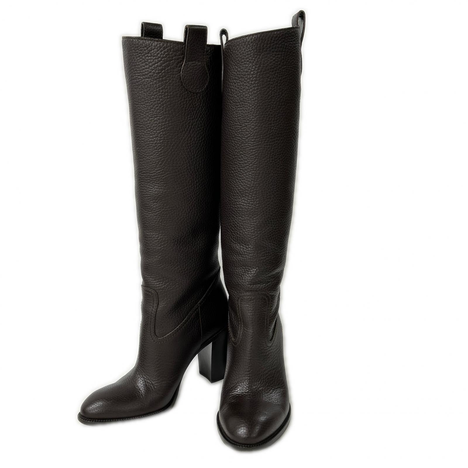 GUCCI グッチ 317032 チャンキーヒール ロングブーツ シューズ