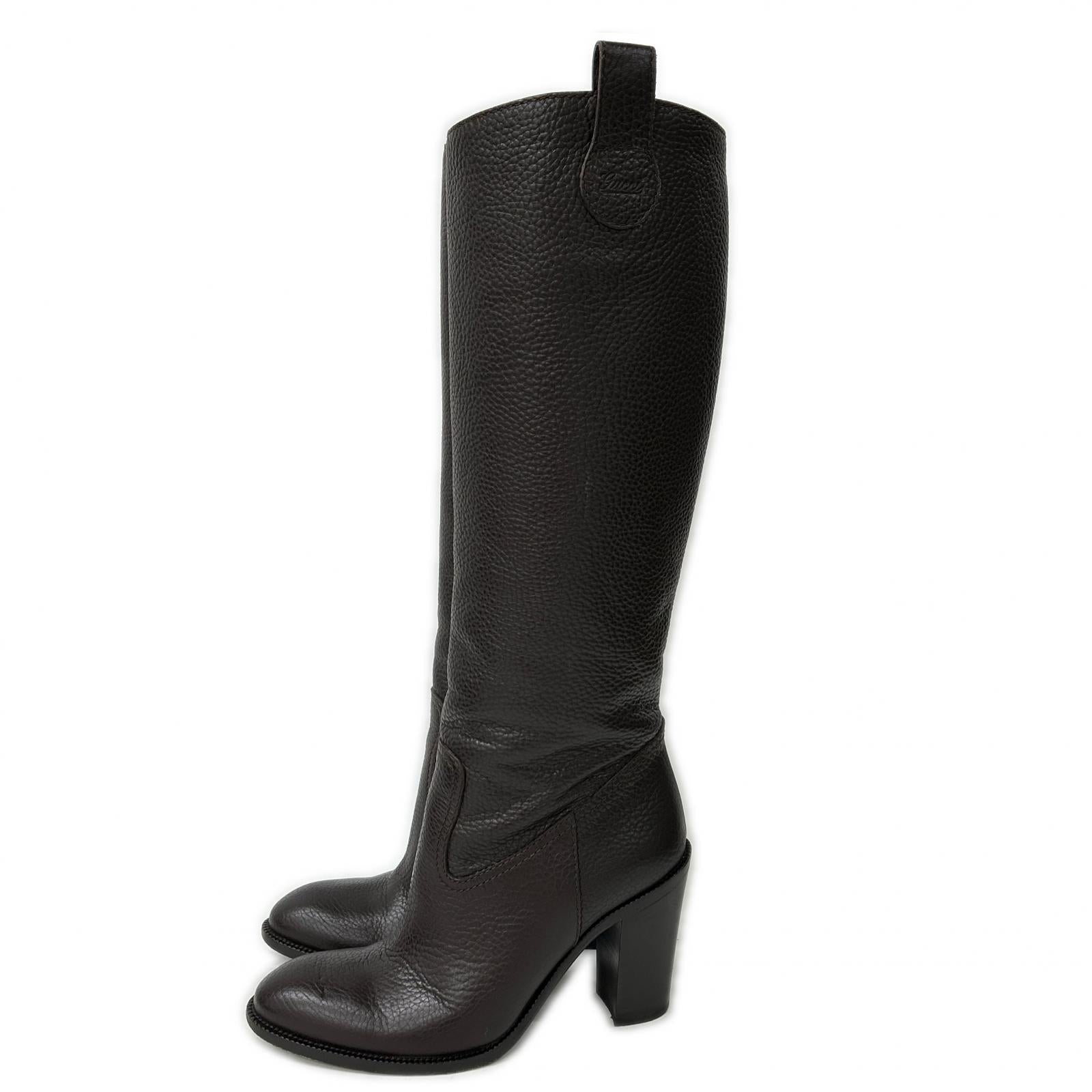 GUCCI グッチ 317032 チャンキーヒール ロングブーツ シューズ