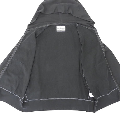 MEAN MACHINE AGE ミーンマシーンエイジ 美品 W-ZIP クロップドフーディ トップス ウォッシュドブラック MMA-010FW トップス