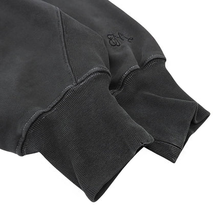MEAN MACHINE AGE ミーンマシーンエイジ 美品 W-ZIP クロップドフーディ トップス ウォッシュドブラック MMA-010FW トップス