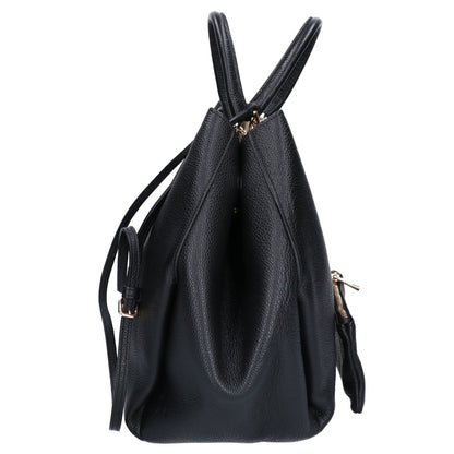 Manuel MILANO マニュエルミラノ 【美品】6367 フォルムレザー ポーチ付 2WAYショルダー トートバッグ