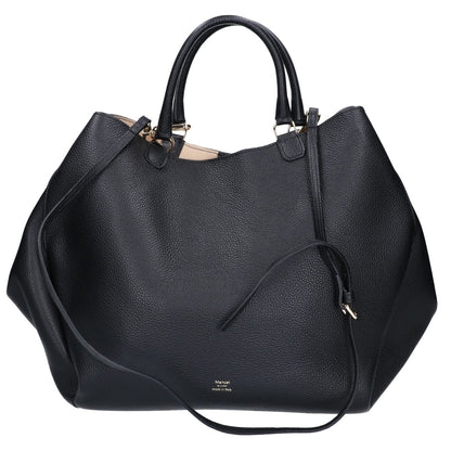 Manuel MILANO マニュエルミラノ 【美品】6367 フォルムレザー ポーチ付 2WAYショルダー トートバッグ