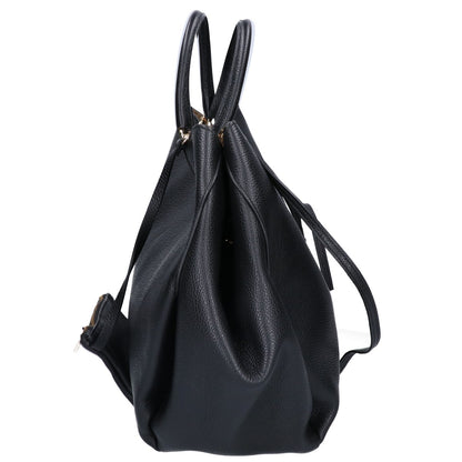 Manuel MILANO マニュエルミラノ 【美品】6367 フォルムレザー ポーチ付 2WAYショルダー トートバッグ