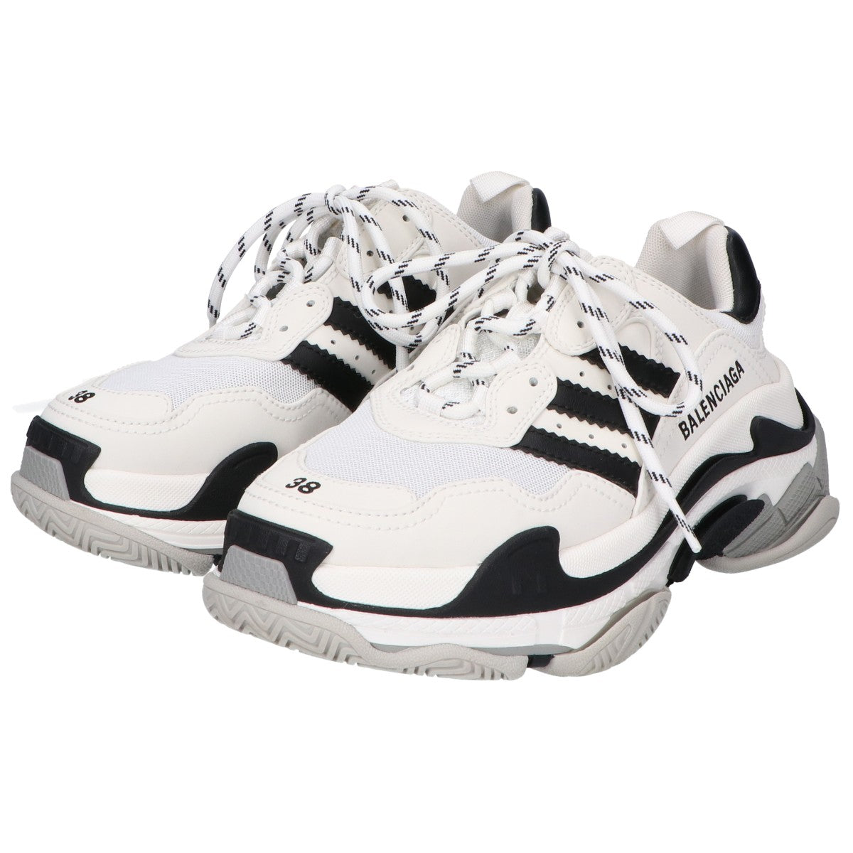 BALENCIAGA バレンシアガ x adidas アディダス 【美品】712764 TRIPLE S トリプルS ローカット スニーカー シューズ