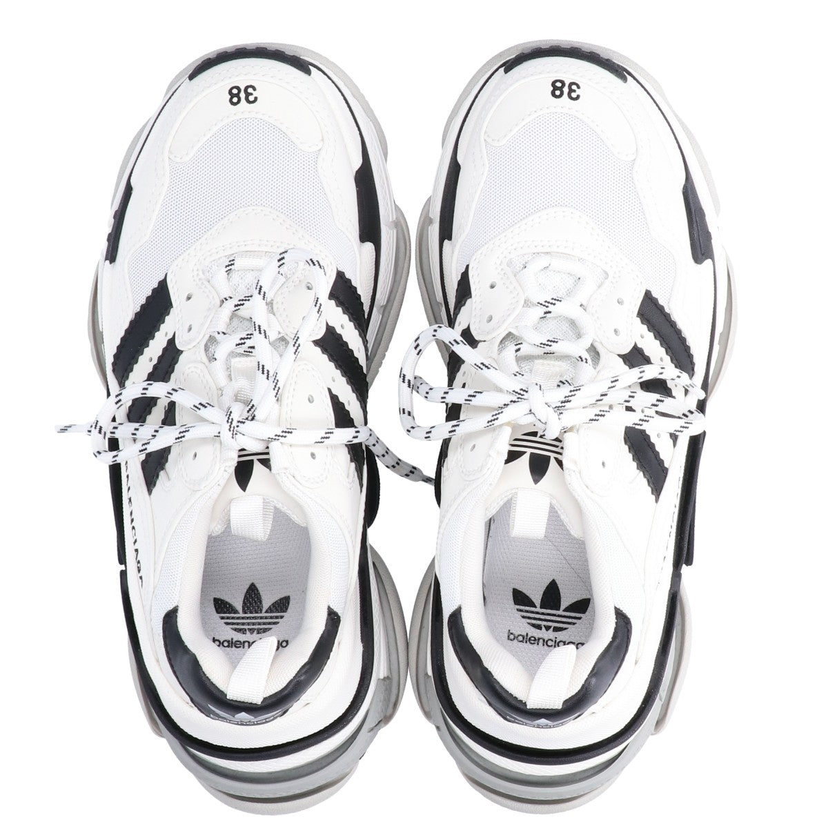 BALENCIAGA バレンシアガ x adidas アディダス 【美品】712764 TRIPLE S トリプルS ローカット スニーカー シューズ