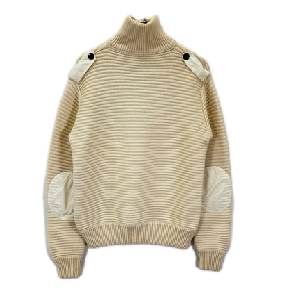 GUCCI グッチ 170970 アイボリー 比翼ハーフジップ プルオーバーニット トップス
