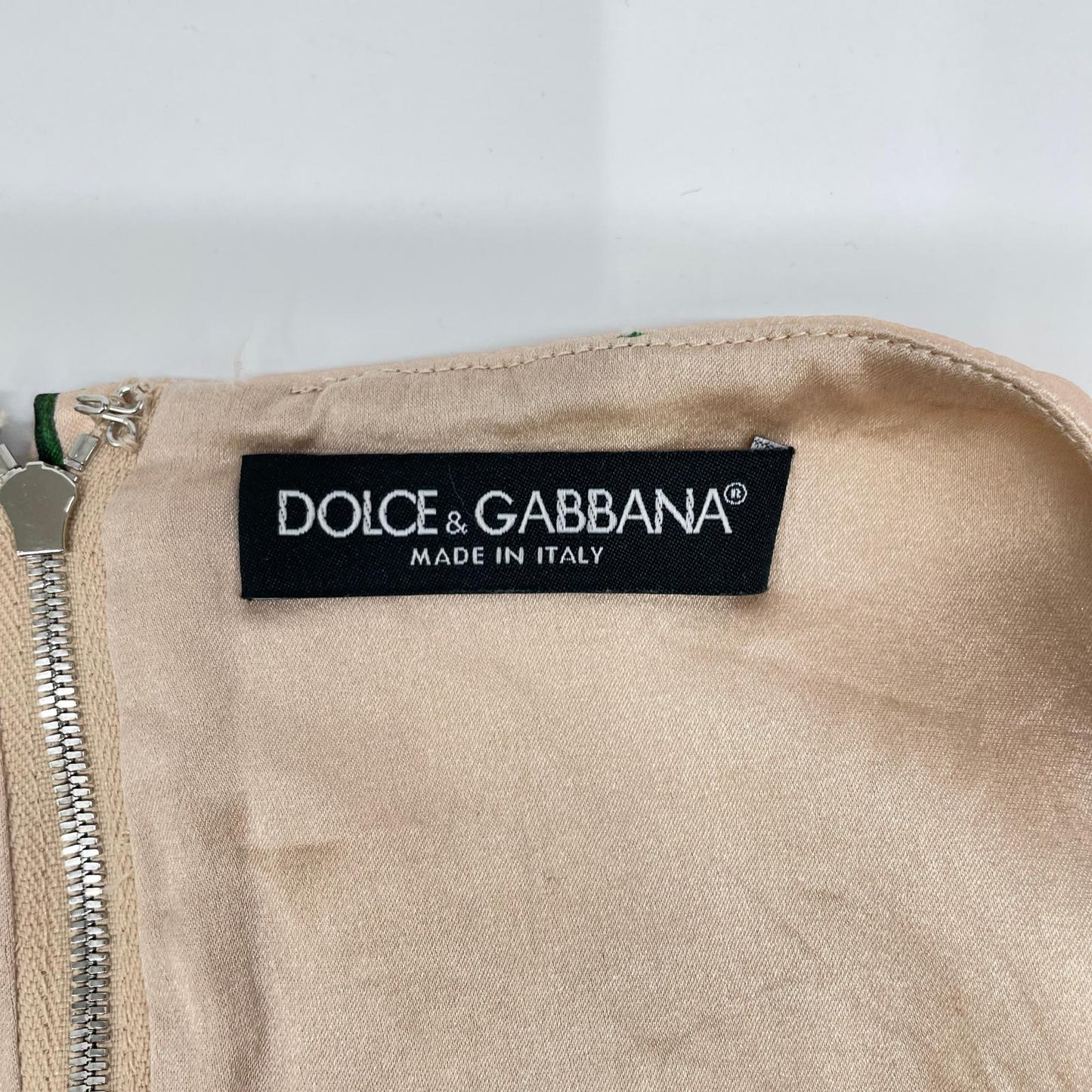 DOLCE&GABBANA ドルチェアンドガッバーナ 25ss　サーモンピンク 花柄 ノースリーブレーヨンワンピースドレス ワンピース