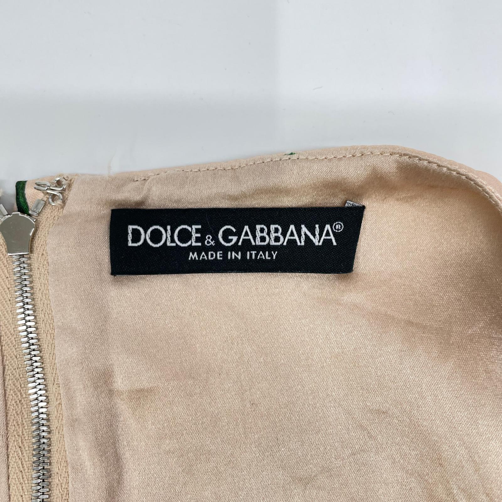 DOLCE&GABBANA ドルチェアンドガッバーナ 25ss　サーモンピンク 花柄 ノースリーブレーヨンワンピースドレス ワンピース