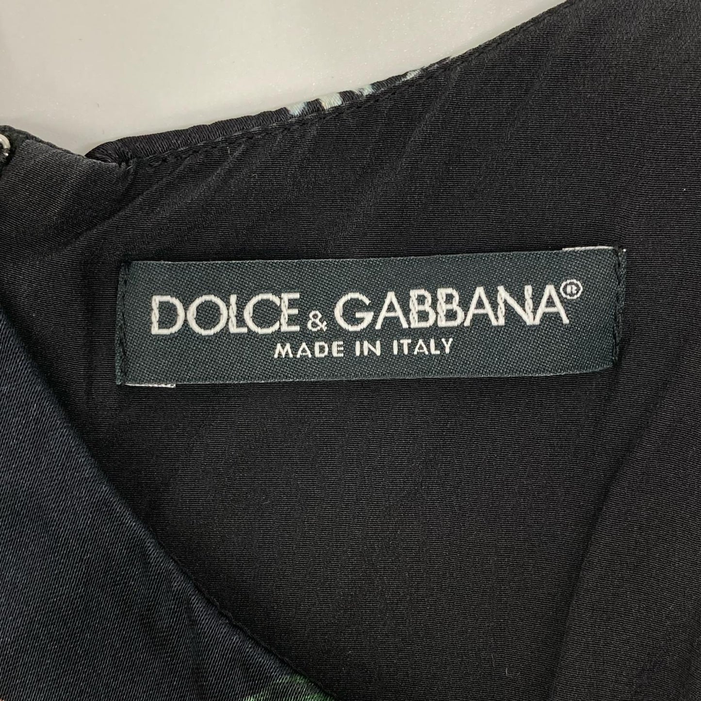 DOLCE&GABBANA ドルチェアンドガッバーナ 25ss　ブラック 花柄 ノースリーブレーヨンワンピースドレス ワンピース