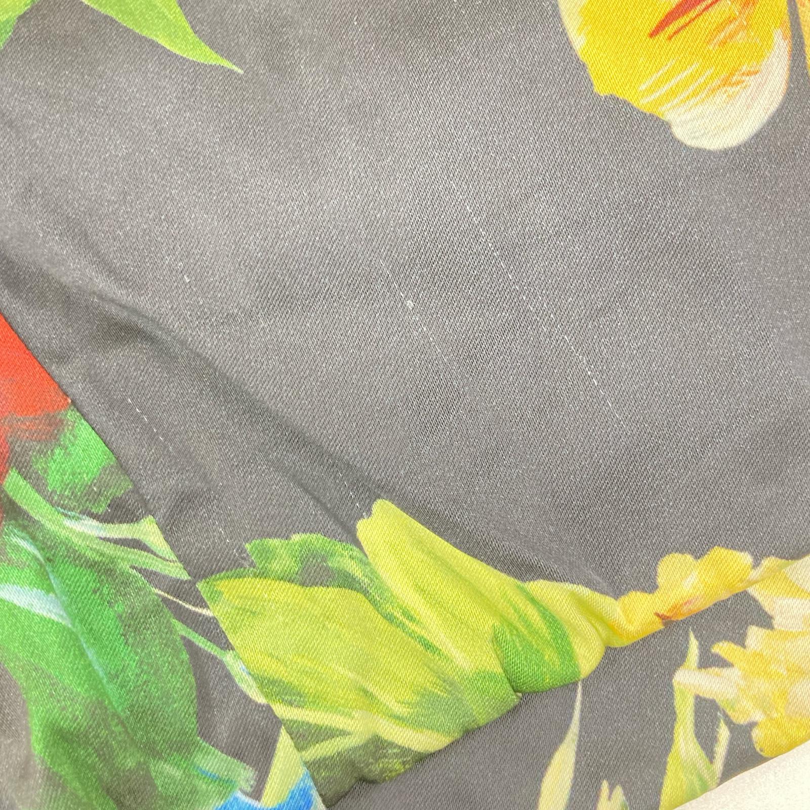 DOLCE&GABBANA ドルチェアンドガッバーナ 25ss　ブラック 花柄 ノースリーブレーヨンワンピースドレス ワンピース