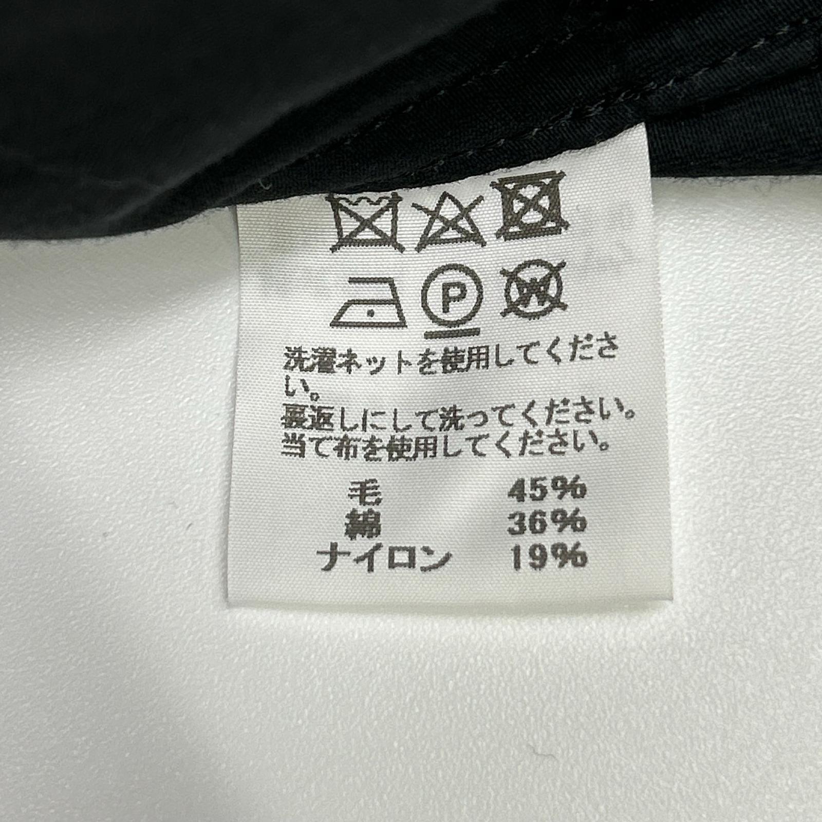 ISSEY MIYAKE イッセイミヤケ 17AW IM74FD503 ブラック ウール 切替 ショールカラーコート コート