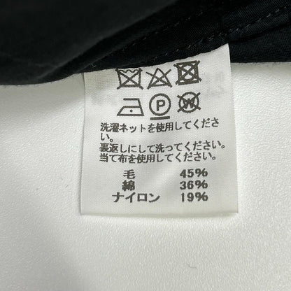 ISSEY MIYAKE イッセイミヤケ 17AW IM74FD503 ブラック ウール 切替 ショールカラーコート コート
