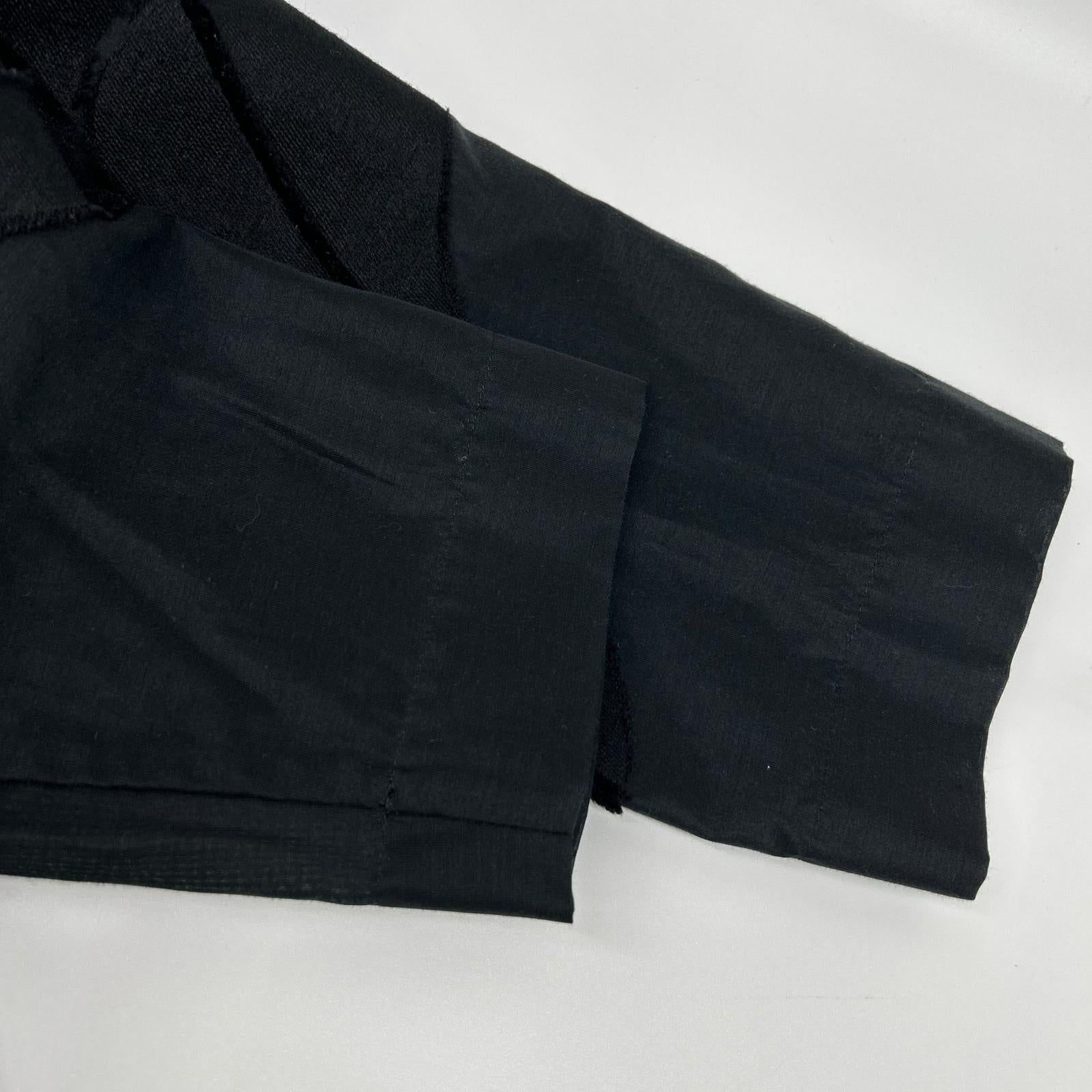ISSEY MIYAKE イッセイミヤケ 17AW IM74FD503 ブラック ウール 切替 ショールカラーコート コート