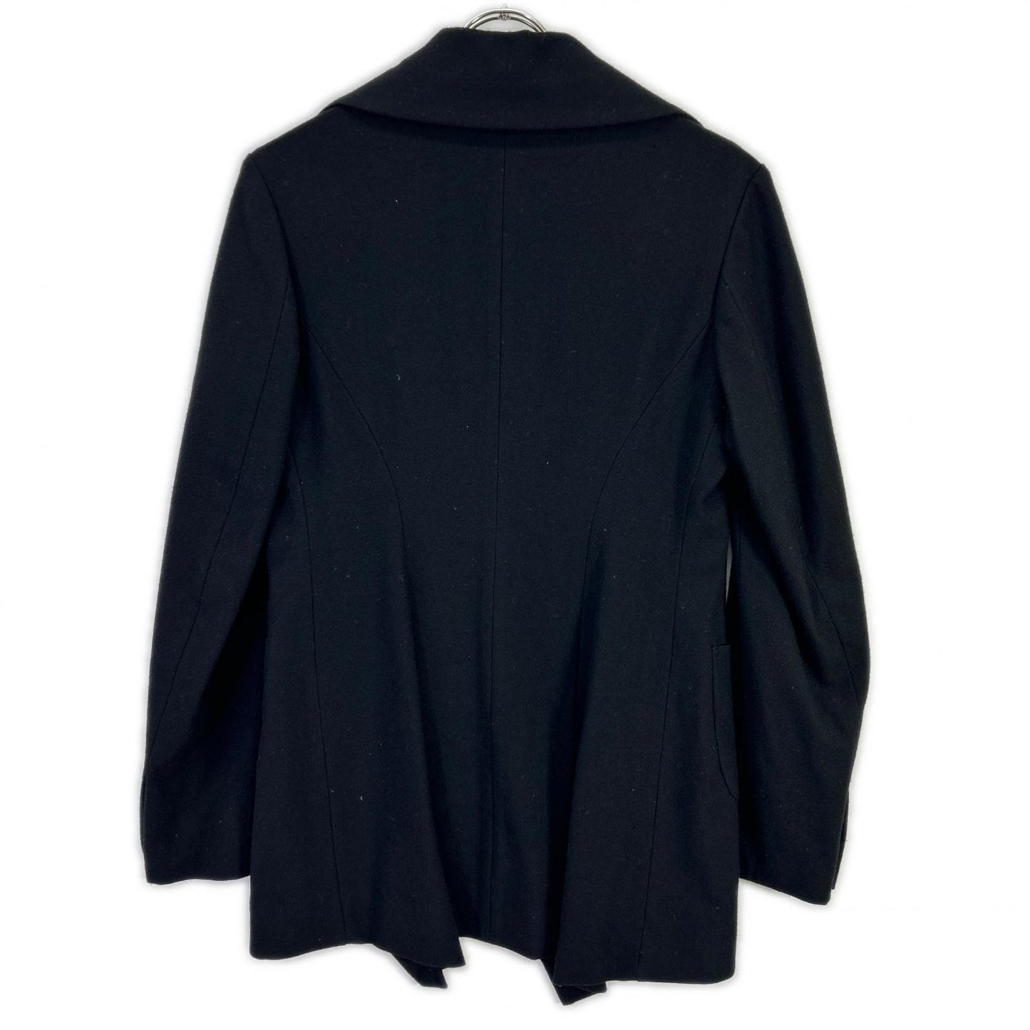 YOHJI YAMAMOTO +NOIR ヨウジヤマモトプリュスノアール ND-J03-101 ブラック ウール フィッシュテール シングルジャケット ジャケット