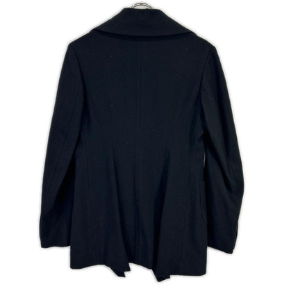 YOHJI YAMAMOTO +NOIR ヨウジヤマモトプリュスノアール ND-J03-101 ブラック ウール フィッシュテール シングルジャケット ジャケット