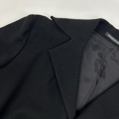 YOHJI YAMAMOTO +NOIR ヨウジヤマモトプリュスノアール ND-J03-101 ブラック ウール フィッシュテール シングルジャケット ジャケット