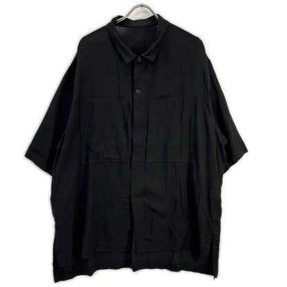 yohjiyamamoto ヨウジヤマモト collections FG-B88-201 フロントポケット オーバーサイズ 半袖シャツ トップス