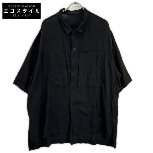 yohjiyamamoto ヨウジヤマモト collections FG-B88-201 フロントポケット オーバーサイズ 半袖シャツ トップス