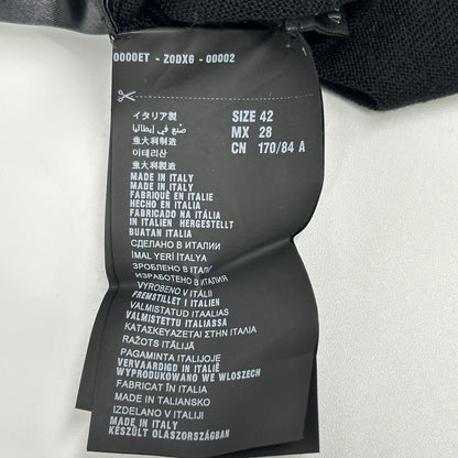 PRADA プラダ P25D83 ブラック ウールシルクニット リボン ロングスリーブカーディガン トップス