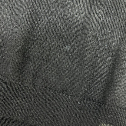 PRADA プラダ P25D83 ブラック ウールシルクニット リボン ロングスリーブカーディガン トップス