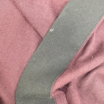 DRIES VAN NOTEN ドリスヴァンノッテン ボルドー×ブラック バイカラー ウール ロングスリーブニットカーディガン トップス