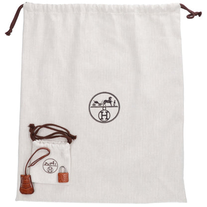 HERMES エルメス □L刻 ゴールド アリゲーターマット SV金具 バーキン25 ハンドバッグ ハンドバッグ