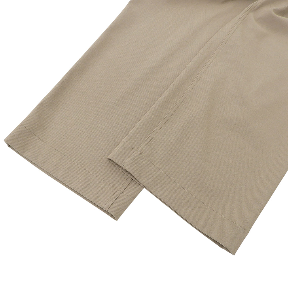 Theory セオリー 新品同様 コットン混 ベルテッド ツイル ワイドストレッチパンツ ボトムス レディース ベージュ O 25SS ボトムス
