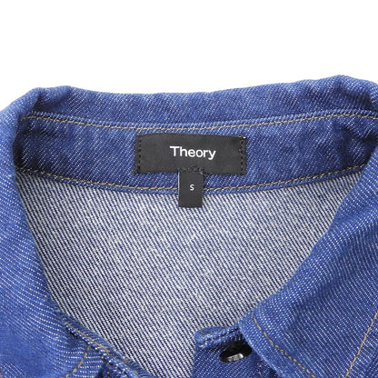 Theory セオリー コットン混 長袖 デニムシャツ トップス レディース ブルー S 25SS トップス