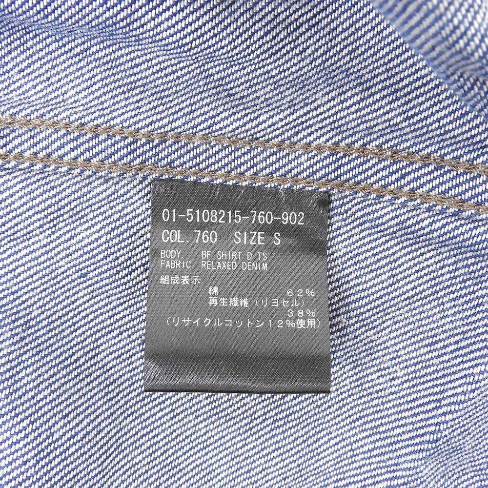 Theory セオリー コットン混 長袖 デニムシャツ トップス レディース ブルー S 25SS トップス