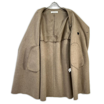 GALERIE VIE ギャルリーヴィー ベージュ ウールダブルフェイス オーバルロングコート コート