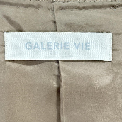 GALERIE VIE ギャルリーヴィー ベージュ ウールダブルフェイス オーバルロングコート コート