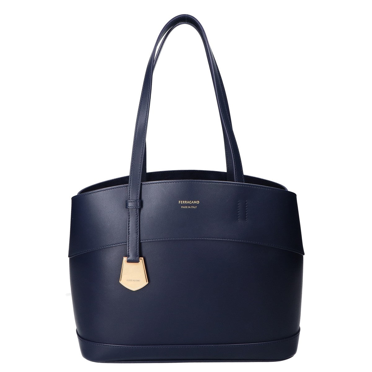 SalvatoreFerragamo サルバトーレフェラガモ CHARMING TOTE M チャーミング レザー トートバッグ