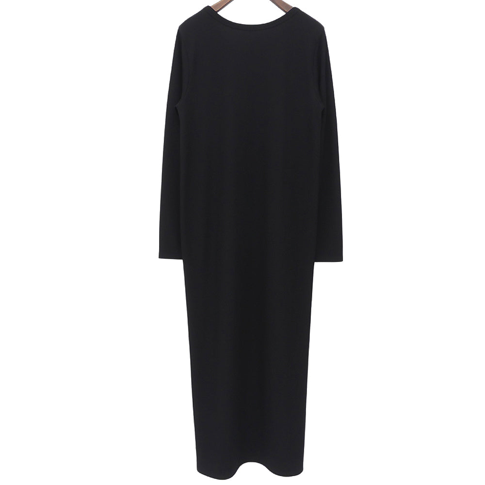 Plage プラージュ 美品 Rib ロングスリーブ ワンピース レディース ブラック 36 ワンピース