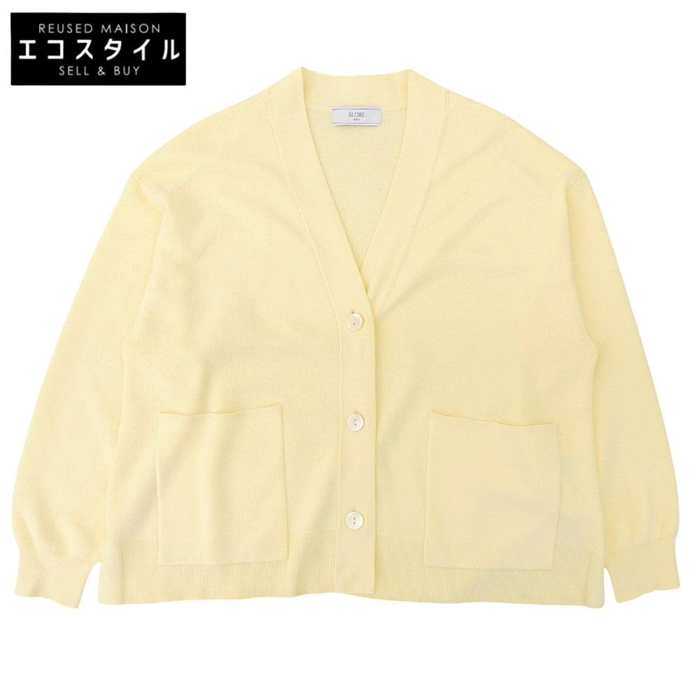 SLOBE IENA スローブイエナ 美品 スムースニットカーディガン トップス レディース クリーム トップス