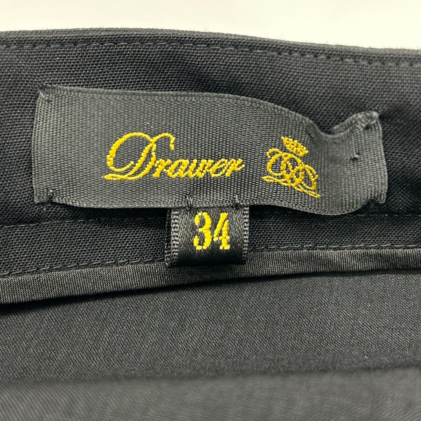 DRAWER ドゥロワー 6514-299-1547 ブラック ウエストギャザー オールインワン オーバーオール オールインワン