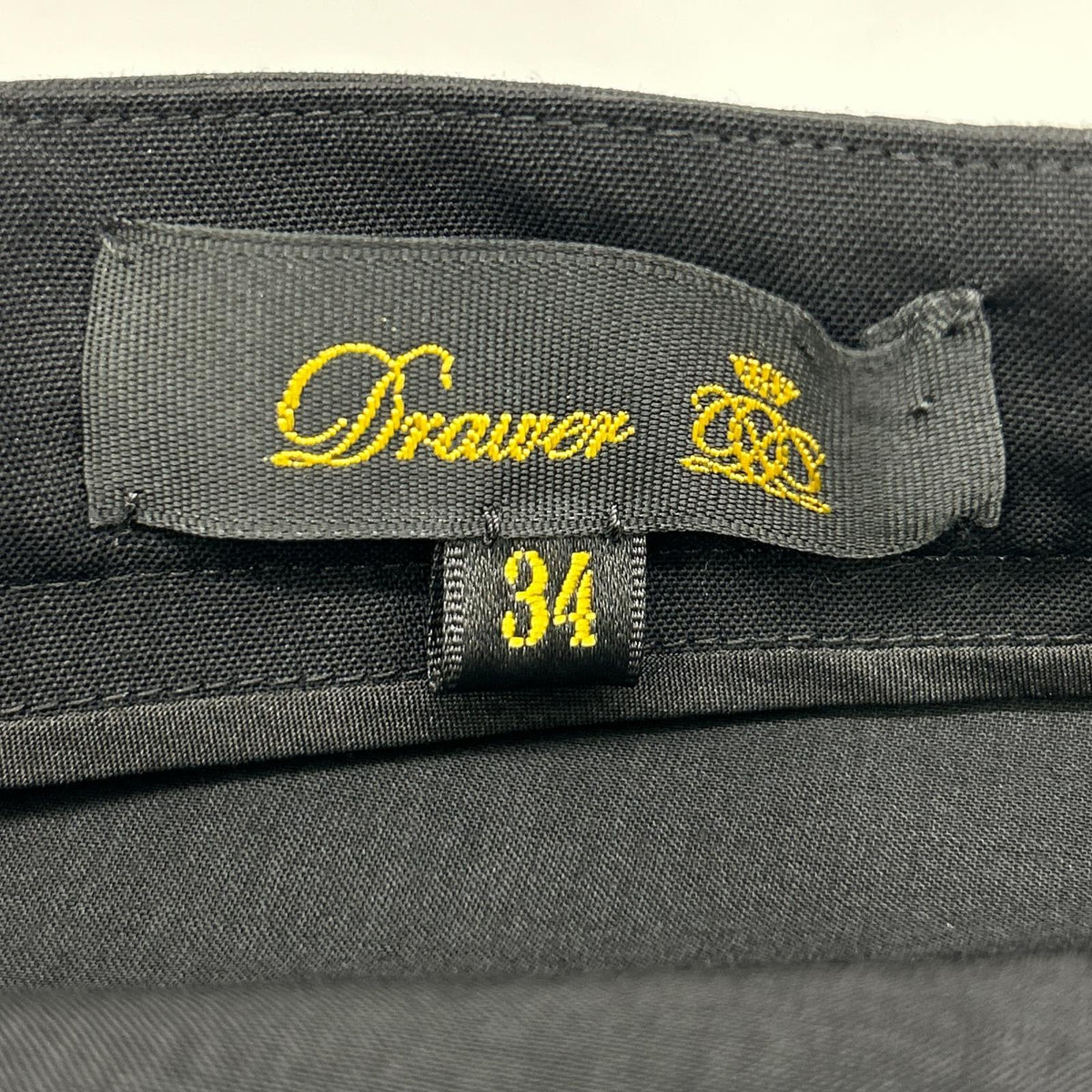 DRAWER ドゥロワー 6514-299-1547 ブラック ウエストギャザー オールインワン オーバーオール オールインワン
