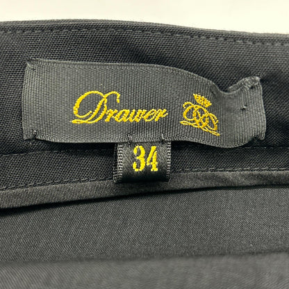 DRAWER ドゥロワー 6514-299-1547 ブラック ウエストギャザー オールインワン オーバーオール オールインワン