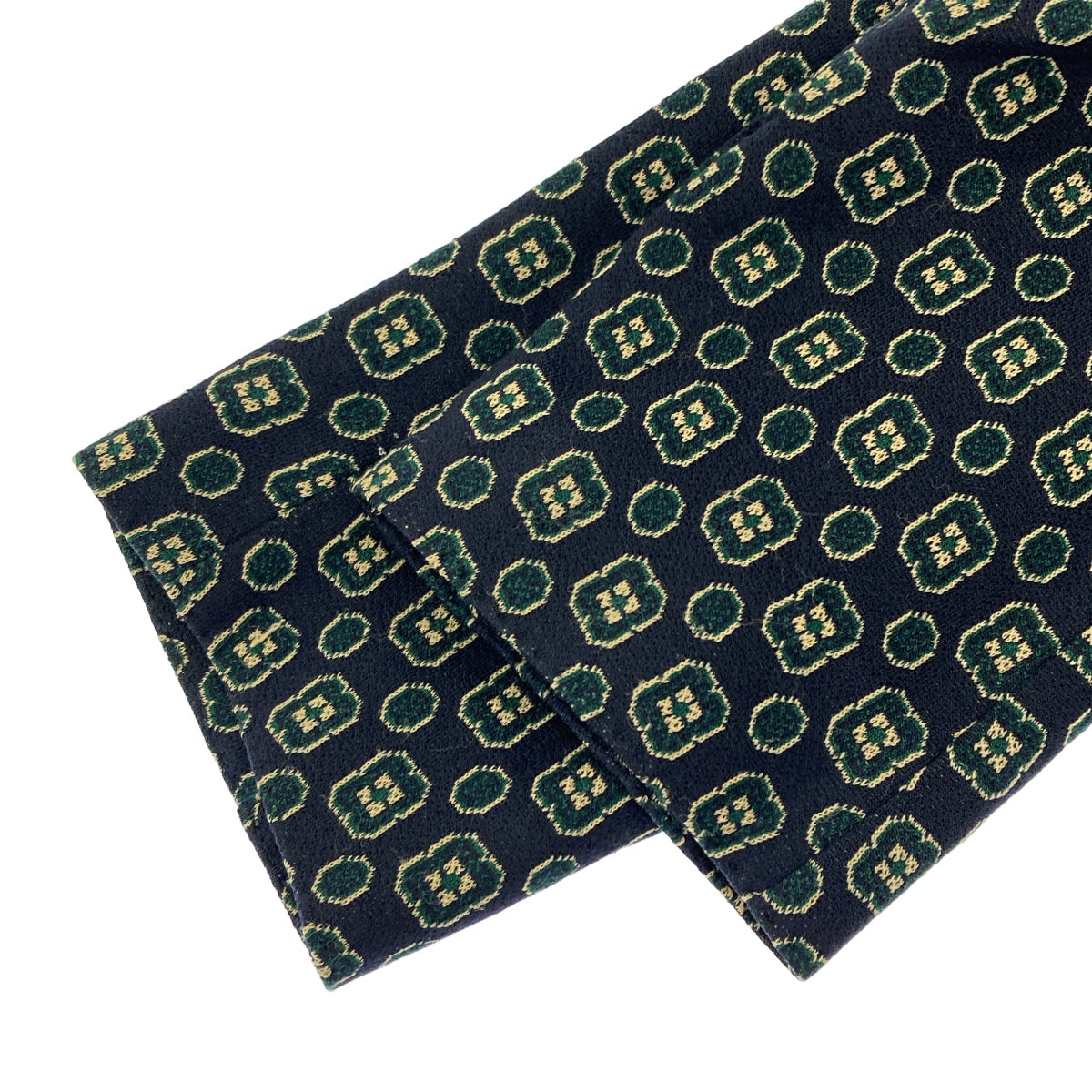 L.B.M.1911 L.B.M.1911 black×green geometric-pattern 2-button tailored jacket tops