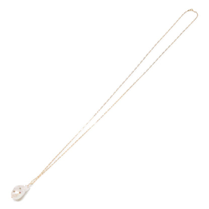 ColouR Jewelry コロル ジュエリー K18 ルビー・エメラルド・サファイア 淡水バロックパール ネックレス